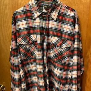 Mens Vermont Flannel button down shirt